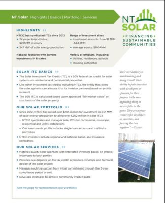 NT Solar Company Overview