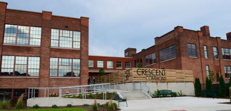 exterior image of the NTCIC investment Crescent Commons
