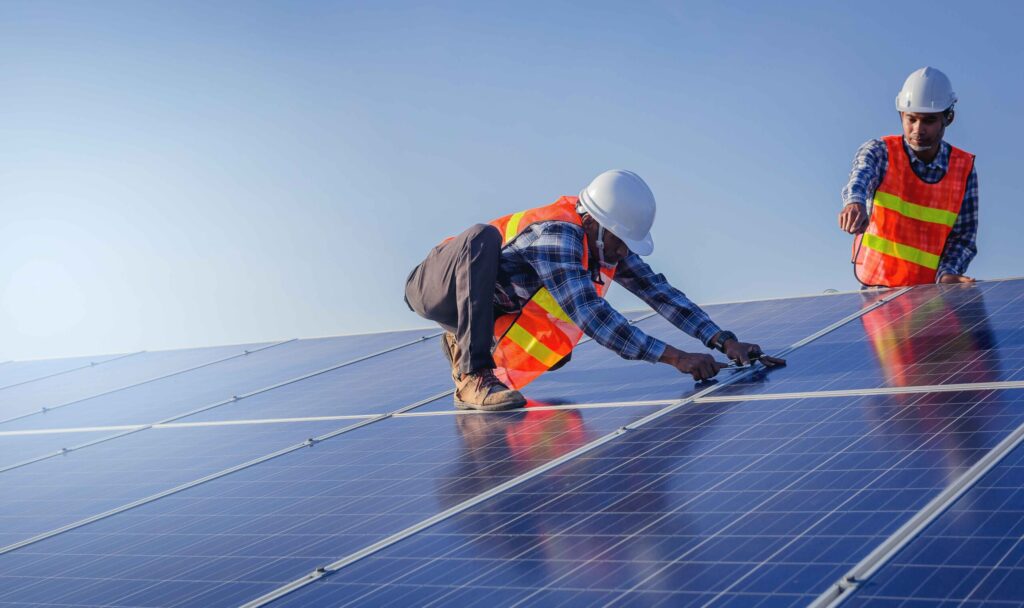 Solar panel installation